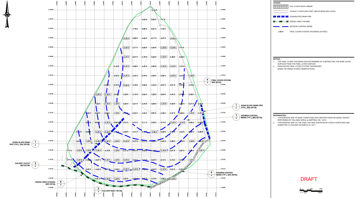 Grading / drainage plan engineering drawing